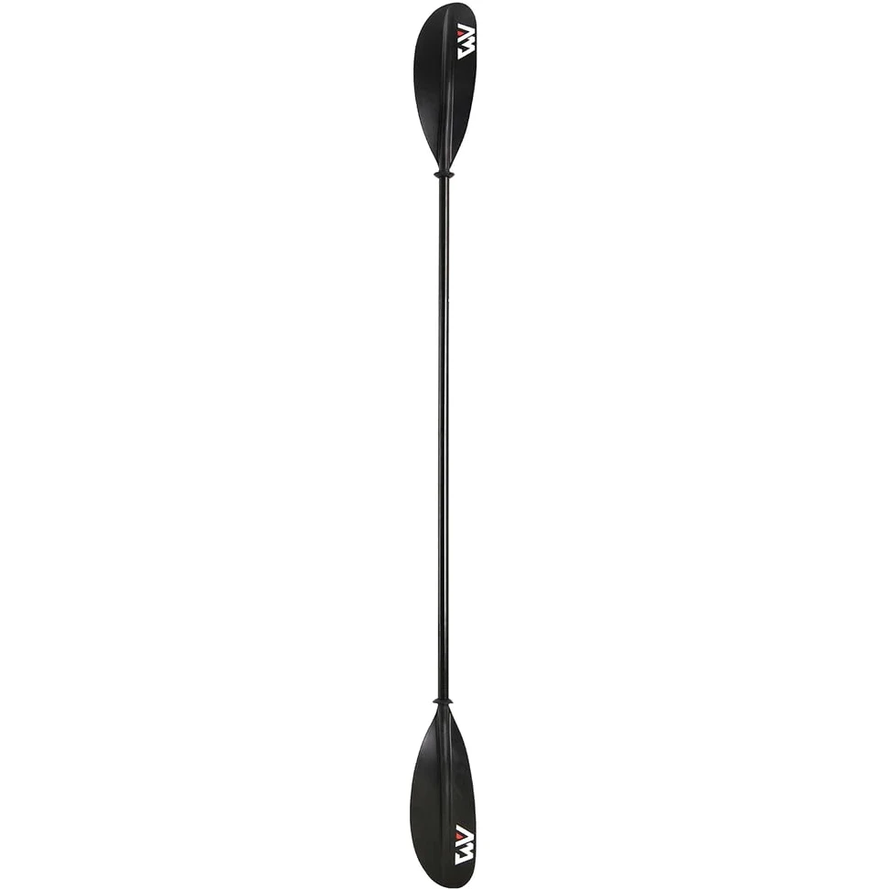 Aqua Marina wiosło kajakowe KP-2 2021 z włókna szklanego, czarne, 4-częściowe wiosło do pływania kajakiem, łodzią, długość 230 cm