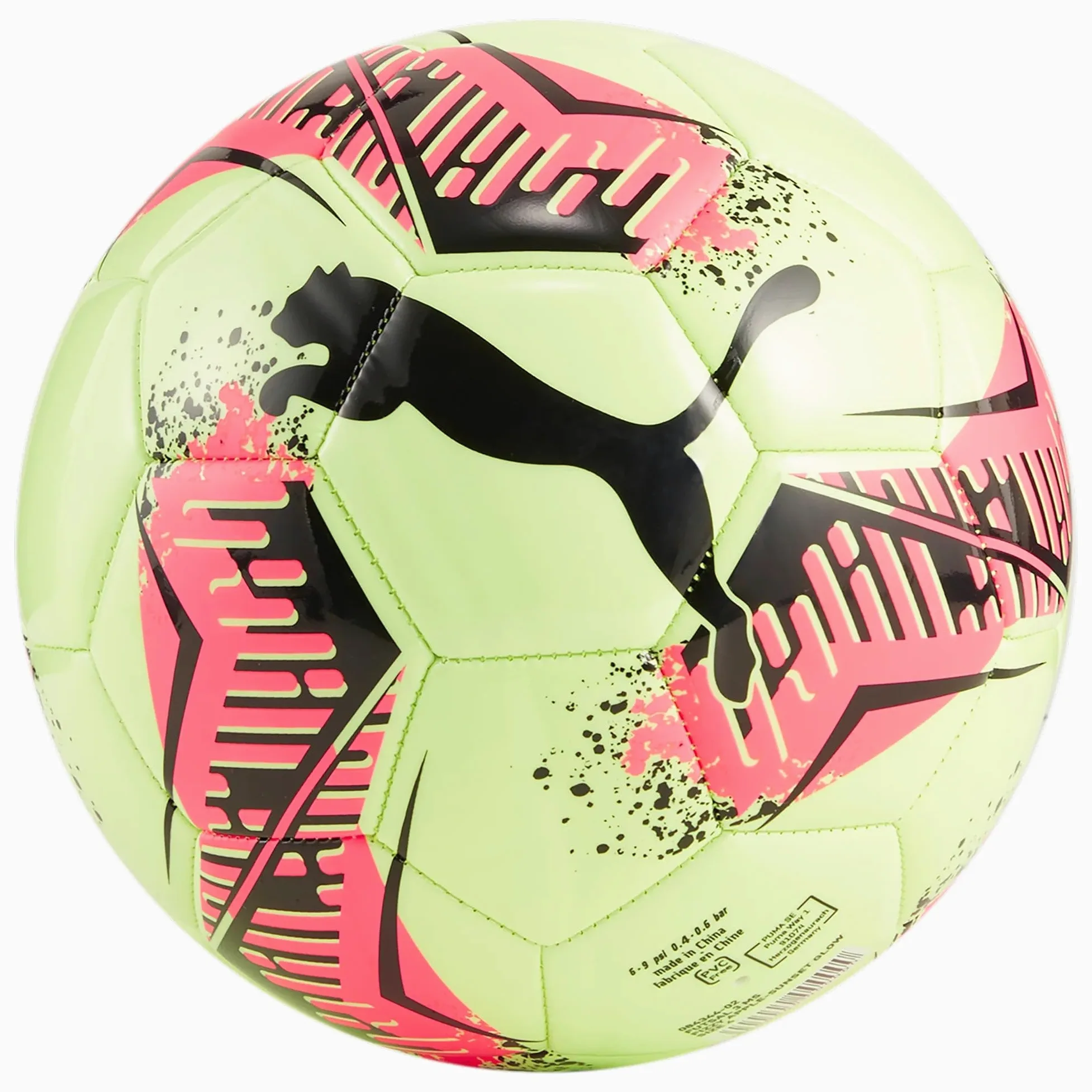 PUMA Unisex Futsal 3 Machine Stitch Piłka nożna, 4, Fizzy Apple-Sunset Glow
