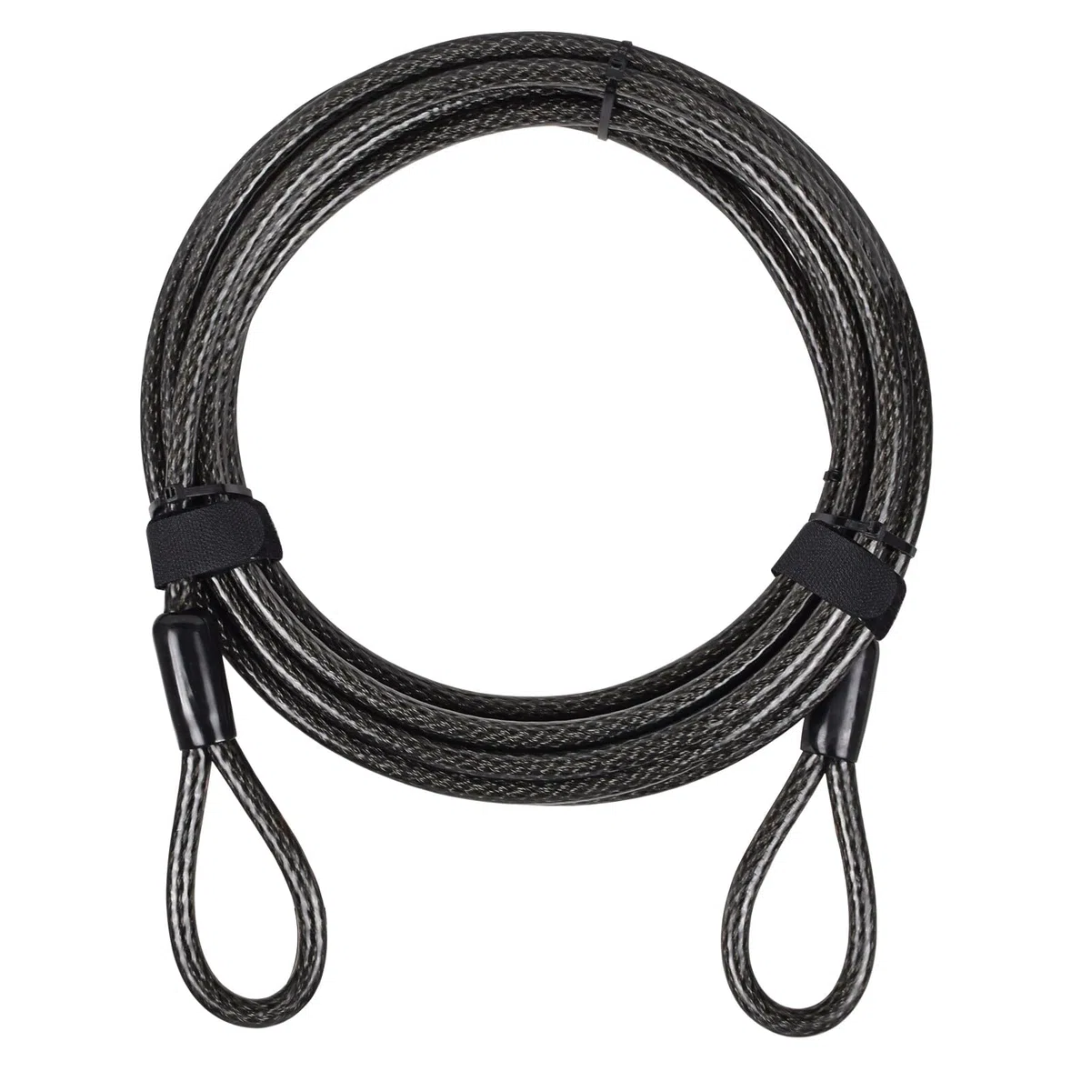 Wytrzymały kabel zabezpieczający, odporny na przecięcia, elastyczny, powlekany winylem, stal z pętelkowymi końcówkami, odporny na warunki atmosferyczne, antykradzieżowy kabel blokujący do