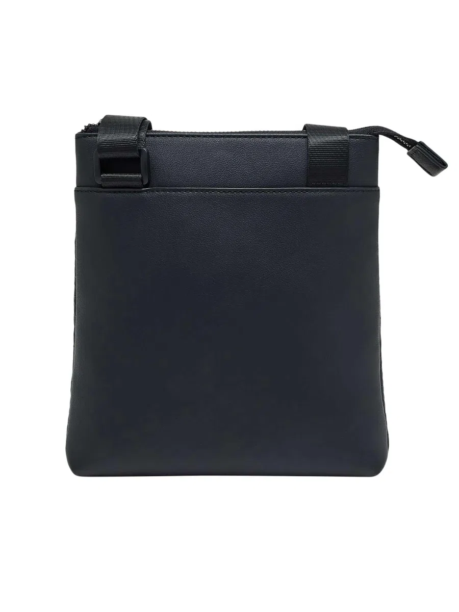 Armani Exchange Męski Płaska Torba Listonoszka Na Ramię, Black, One Size